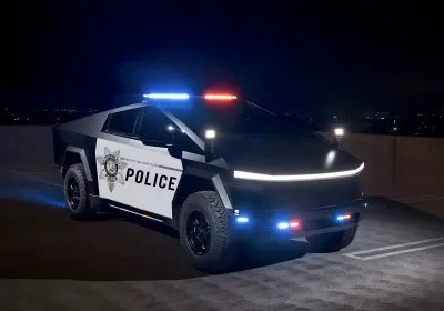 unknown cybertruck swat las vegas metro police police tesla las vegas law enforcement
